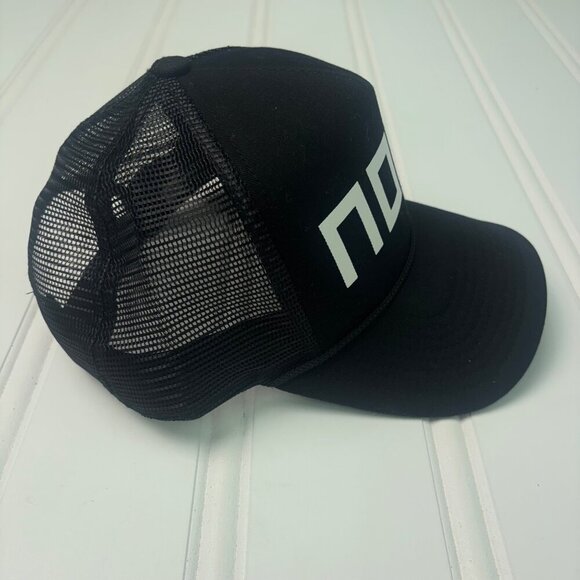 Women's New Era Black New Orleans Saints McGee Trucker 9FORTY Adjustable Hat - Picture 5 of 9